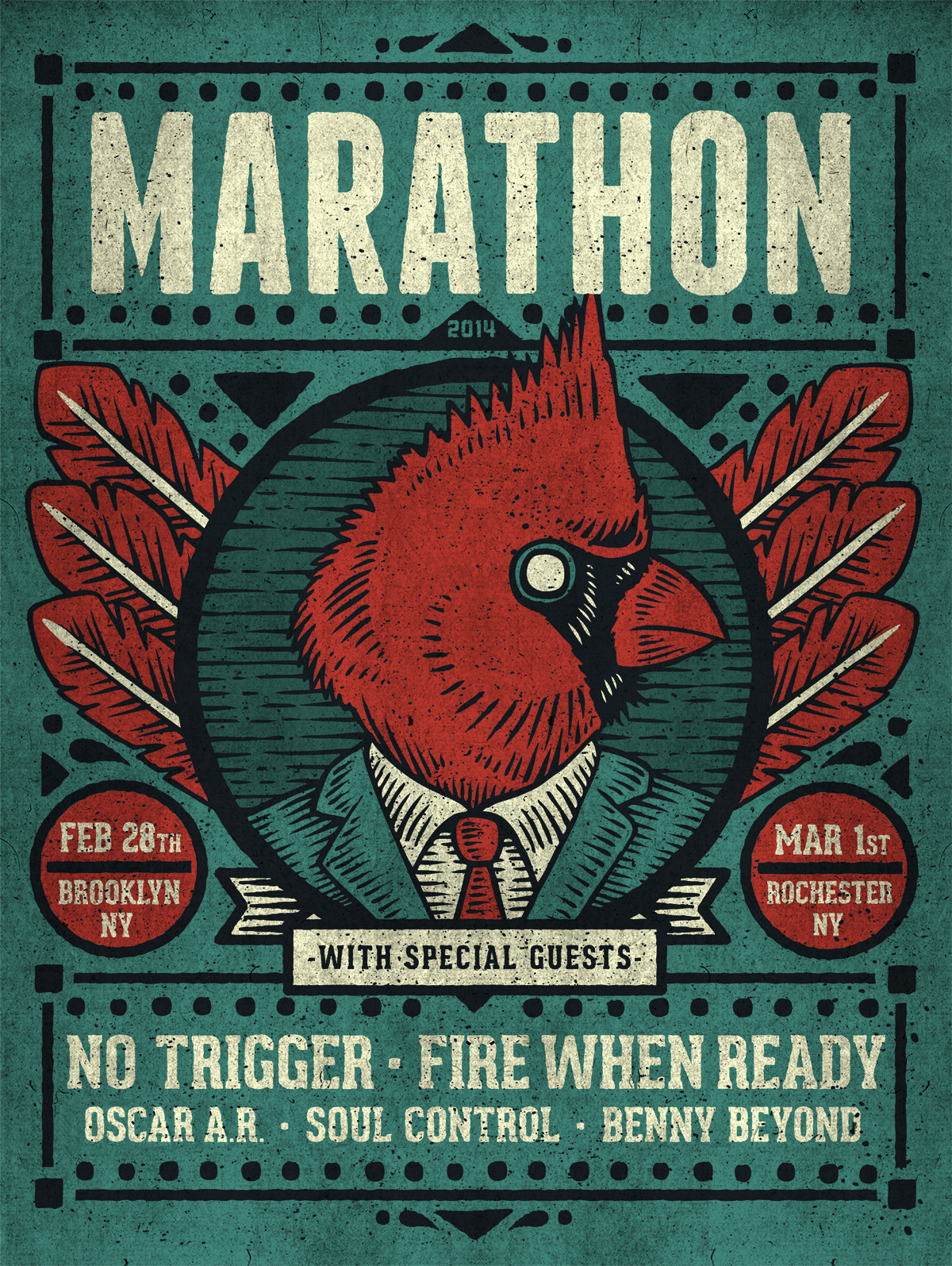 My old band, Marathon, has some announcements:
MARATHON Announces Reunion Show Lineups And Live Album/Video Release
Reunion Ticket Pre-salesWe are pleased to announce the details for our reunion shows on Friday, February 28th at St Vitus in Brooklyn, NY and Saturday, March 1st at Lovin’ Cup in Rochester, NY. We invited some old friends to play to maximize quality and fun. It’s gonna be a blast! Hope you’ll be joining us. Presale tickets available at MarathonArmy.com. The venues fit a couple hundred people and we have no idea if they will sell out so we recommend buying early. (If you are buying a ticket for the Brooklyn show, make sure you follow the link at the top to the TicketFly page.) Show lineups are below.
If you can’t make it to the shows, you can still go to MarathonArmy.com to get a t-shirt or poster, designed by the incomparable Richard Minino of Horse Bites Design.
Live Album/Video
On May 20th, 2006, Marathon played (what we thought was) our last show for a packed house at The Furnace in Syracuse. We recorded the show, and though it’s no Frampton Comes Alive!, it’s a document of what we were as a band at one of our finest moments. We once planned on releasing this as a DVD, but we are in the digital age, my friends…and we are lazy. We finally got our act together, and with the help of a few friends, we polished the footage as best we could, and you can watch the full set on Youtube. Additionally, the audio tracks of this show are available on Bandcamp for pay-what-you-like download as the album Live At The Furnace 2006.
Finally, our vinyl S/T record is still available over at Secret Audio Club. We’ll have them at the merch table at the show, too.
We hope to see you at the shows!- Marathontwitter.com/Marathon_2013
Friday, February 28, 2014St. Vitus1120 Manhattan AveBrooklyn, NY 11222Doors at 7, Music at 8, $15, 18+With No Trigger, Fire When Ready, Oscar Albis Rodriguez
Saturday, March 1, 2014Lovin’ CupDoors at 8, Music at 9, $16, All Ages 300 Park Point Dr, #101Rochester, NY 14623With Fire When Ready, No Trigger, Soul Control, Benny Beyond